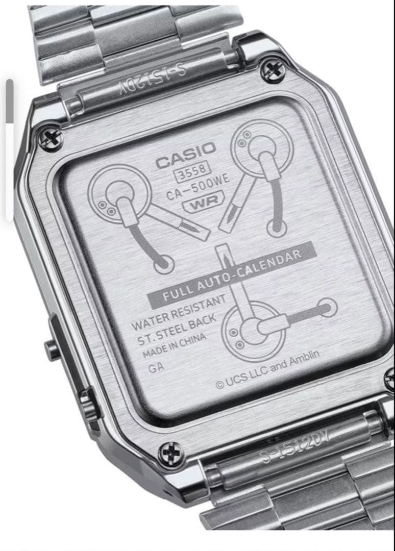 新品未開封 CASIO CA-500WEBF-1AJR　バックトゥザフューチャー