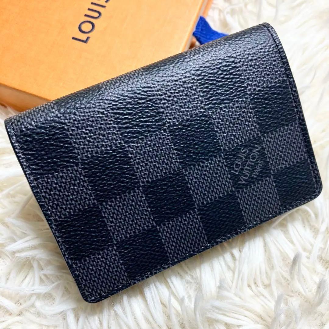 未使用 アンヴェロップ・カルト ドゥ ヴィジット ダミエグラフィット IC内蔵