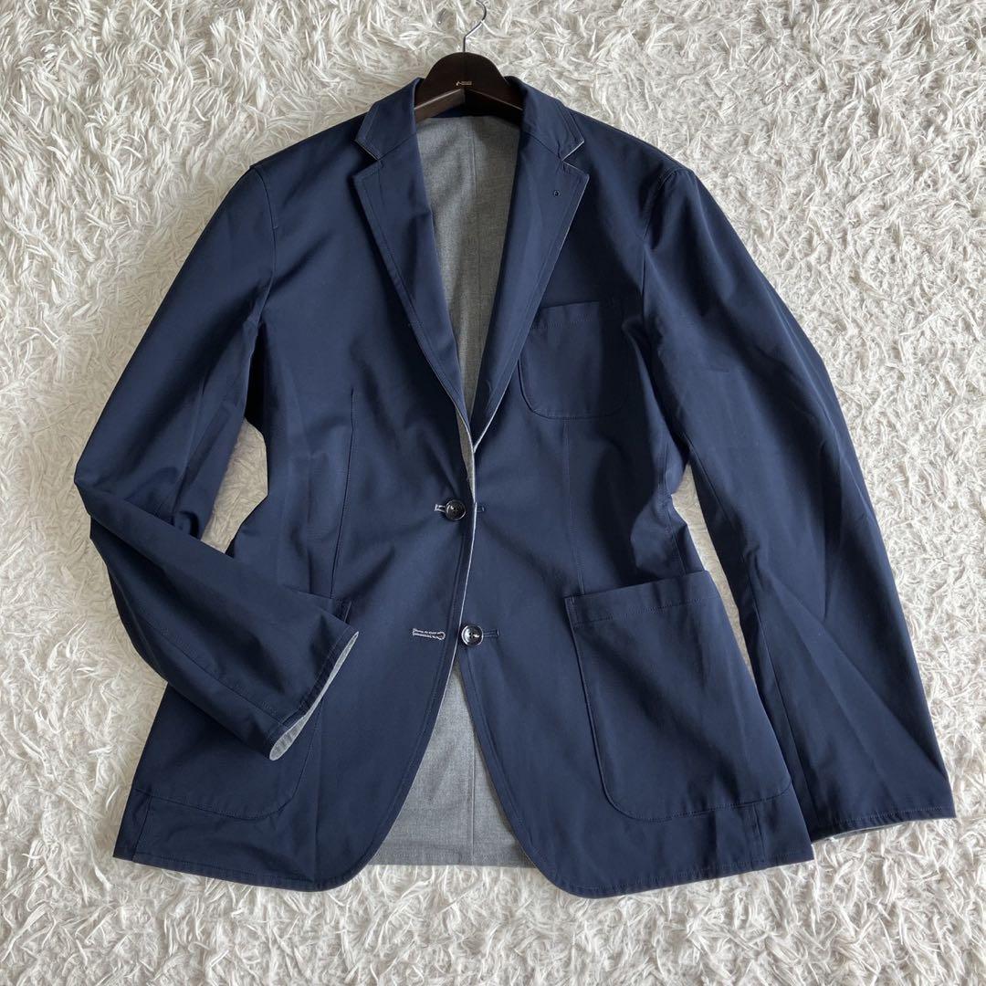 ◎極美品 ソフネット L リバーシブル ネイビー×グレー ジャケパン きれいめ