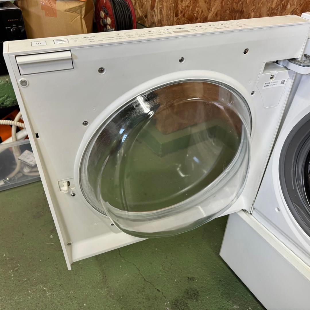 287★2017年製★パナソニック　ドラム式洗濯機　7KG 熱乾燥　キューブル