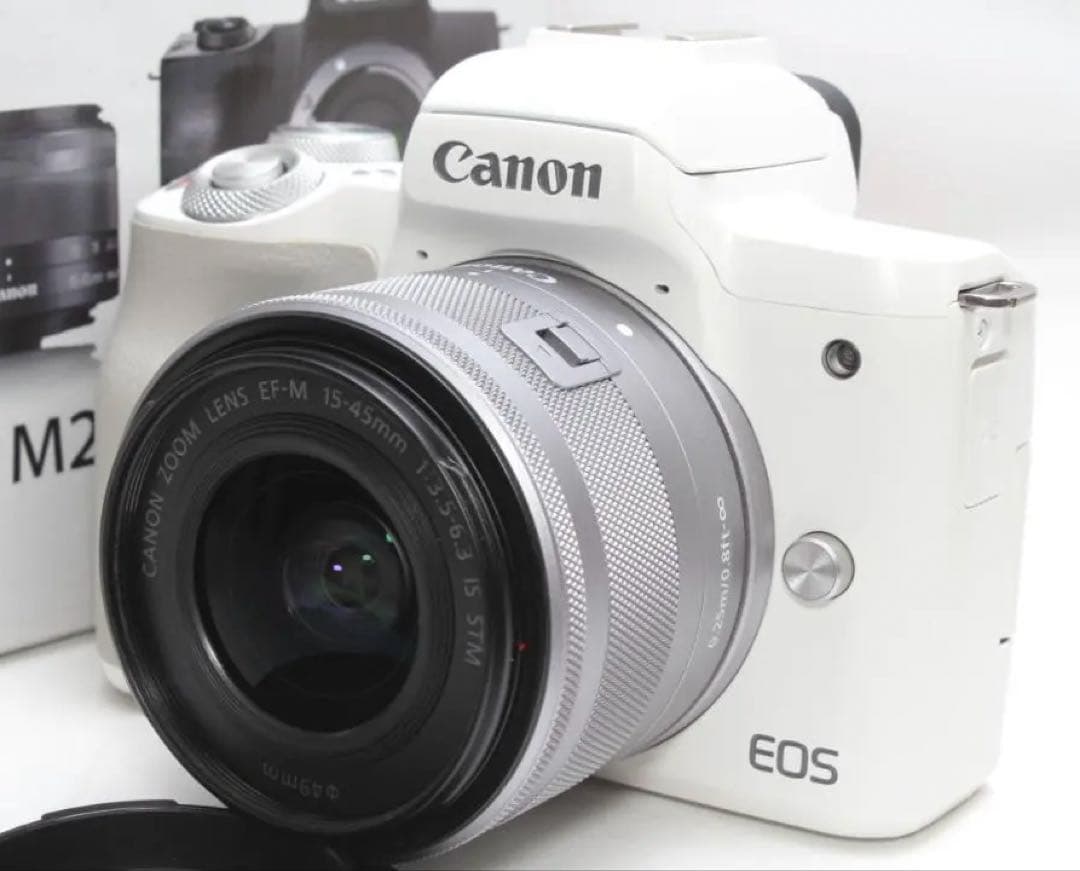 ❤️超人気最新モデル❤️Canon EOS Kiss M2 ホワイト