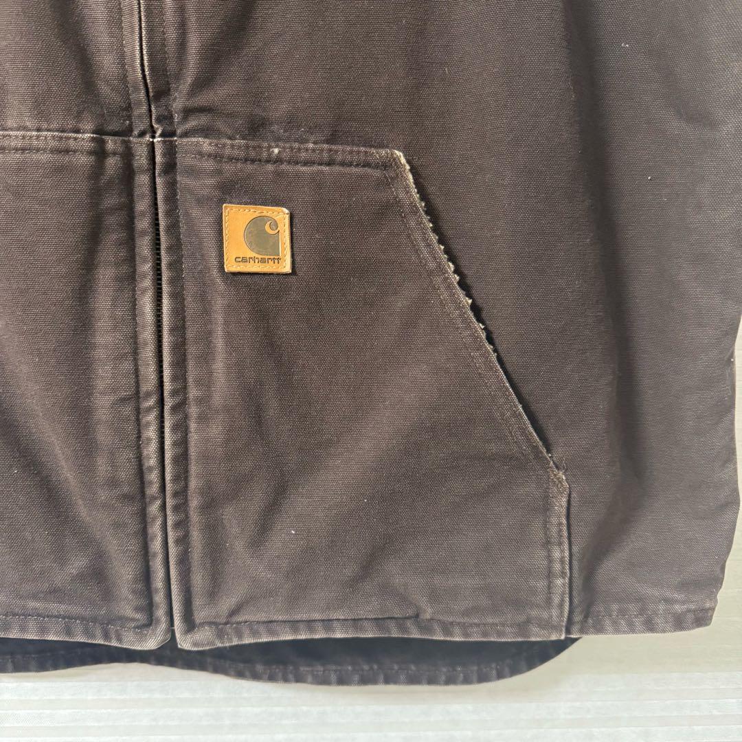 carhartt カーハート　ダックベスト　ダークブラウン