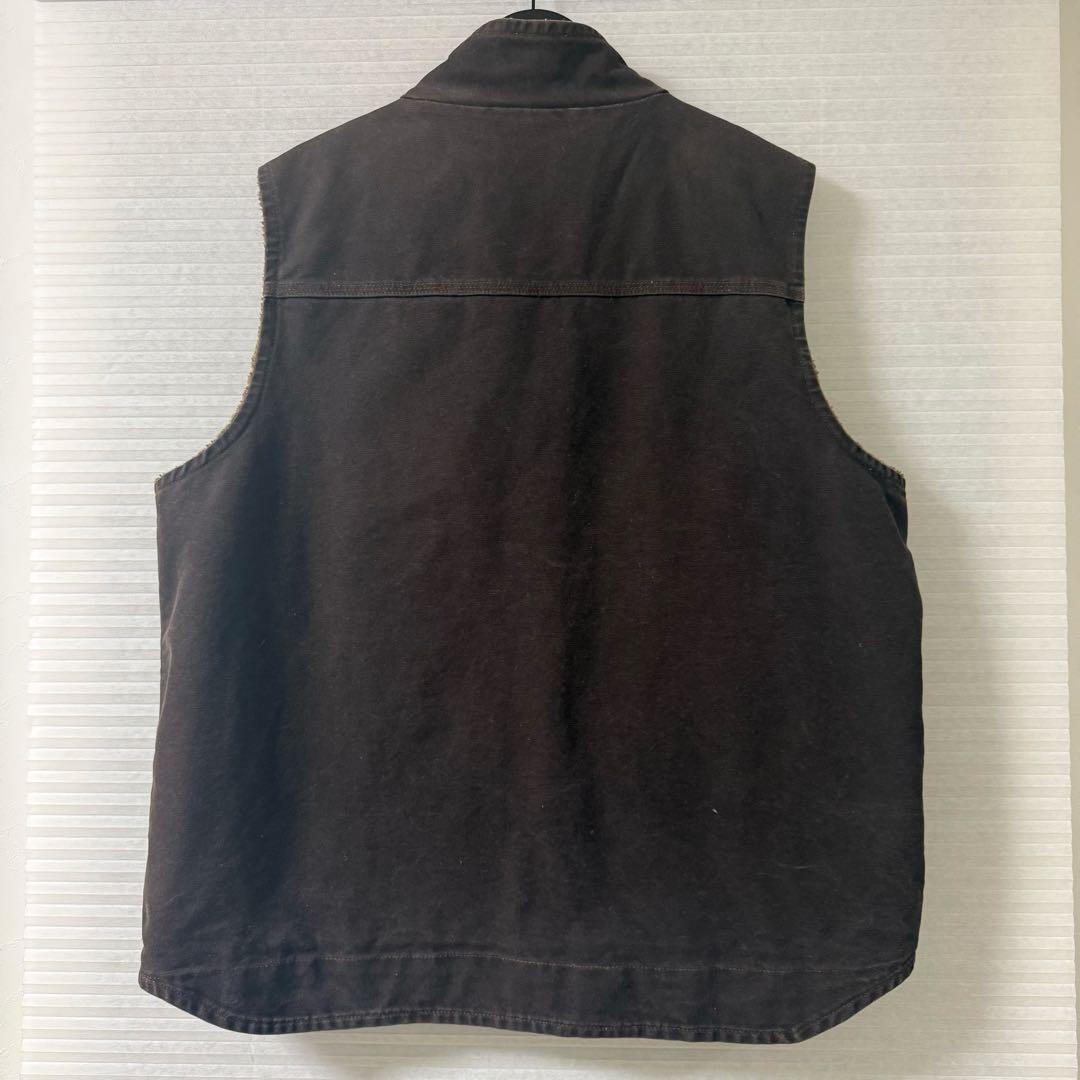 carhartt カーハート　ダックベスト　ダークブラウン