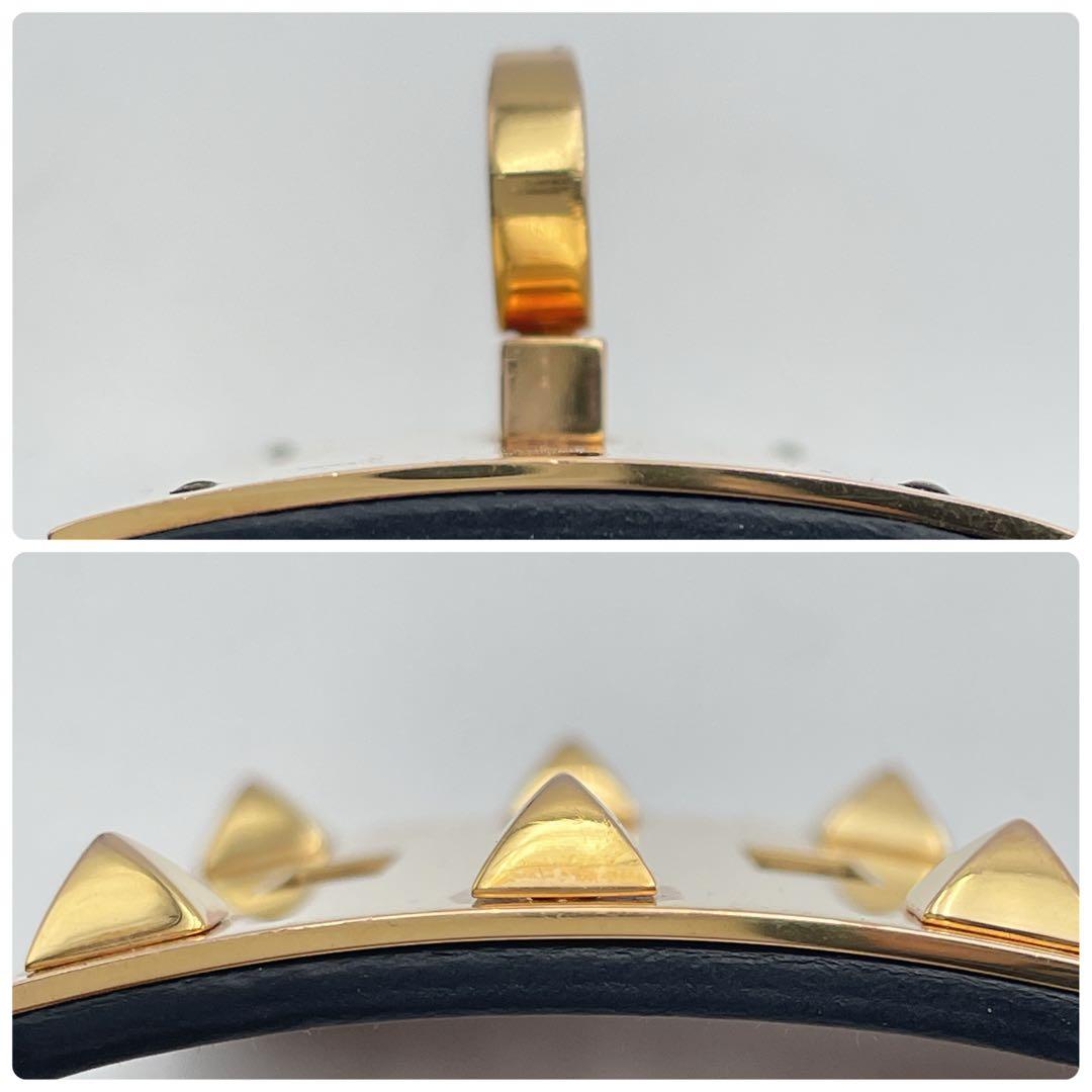 ✨️美品✨️エルメス ケリードッグ ブレスレット バングル ゴールド レザー S