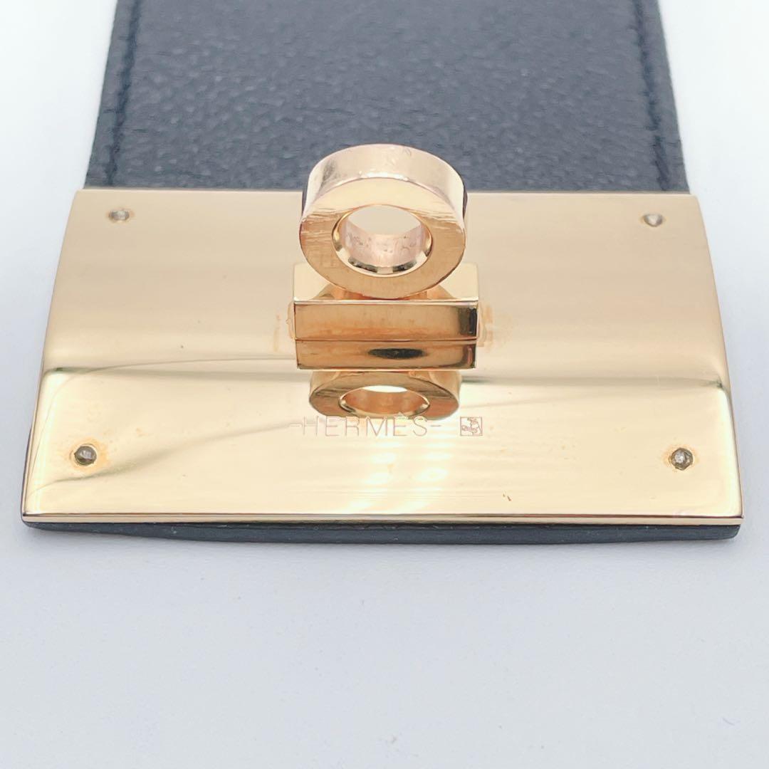 ✨️美品✨️エルメス ケリードッグ ブレスレット バングル ゴールド レザー S