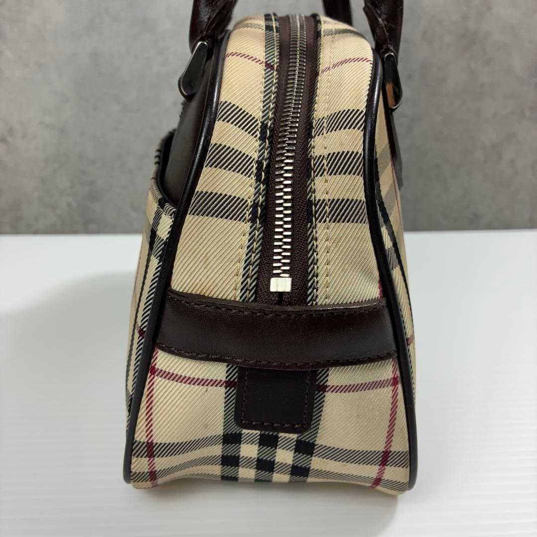公*o様 美品✨BURBERRY ノバチェック ロゴプレート ハンドバッグ 自立