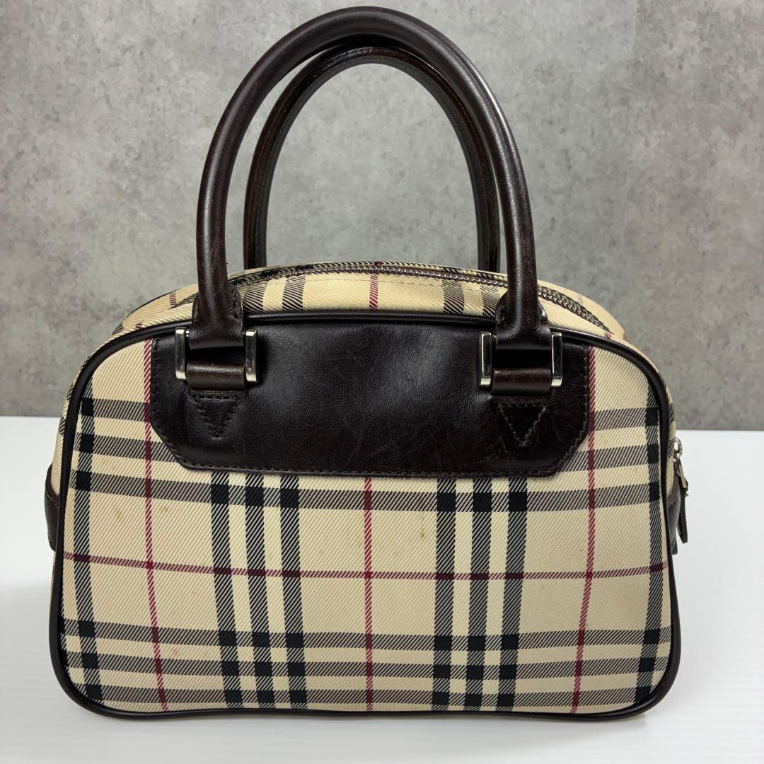 公*o様 美品✨BURBERRY ノバチェック ロゴプレート ハンドバッグ 自立