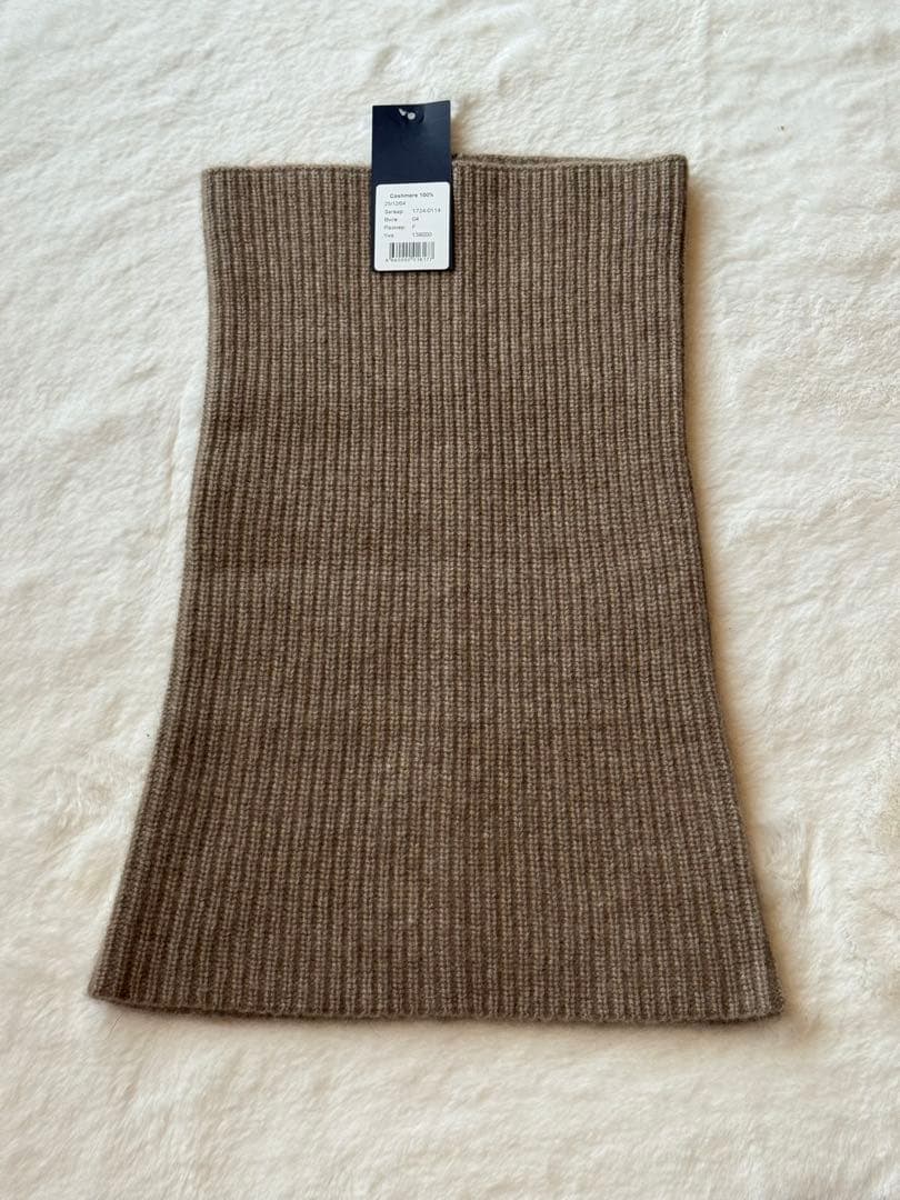 カシミヤ100%ネックウォーマー　ブラウン