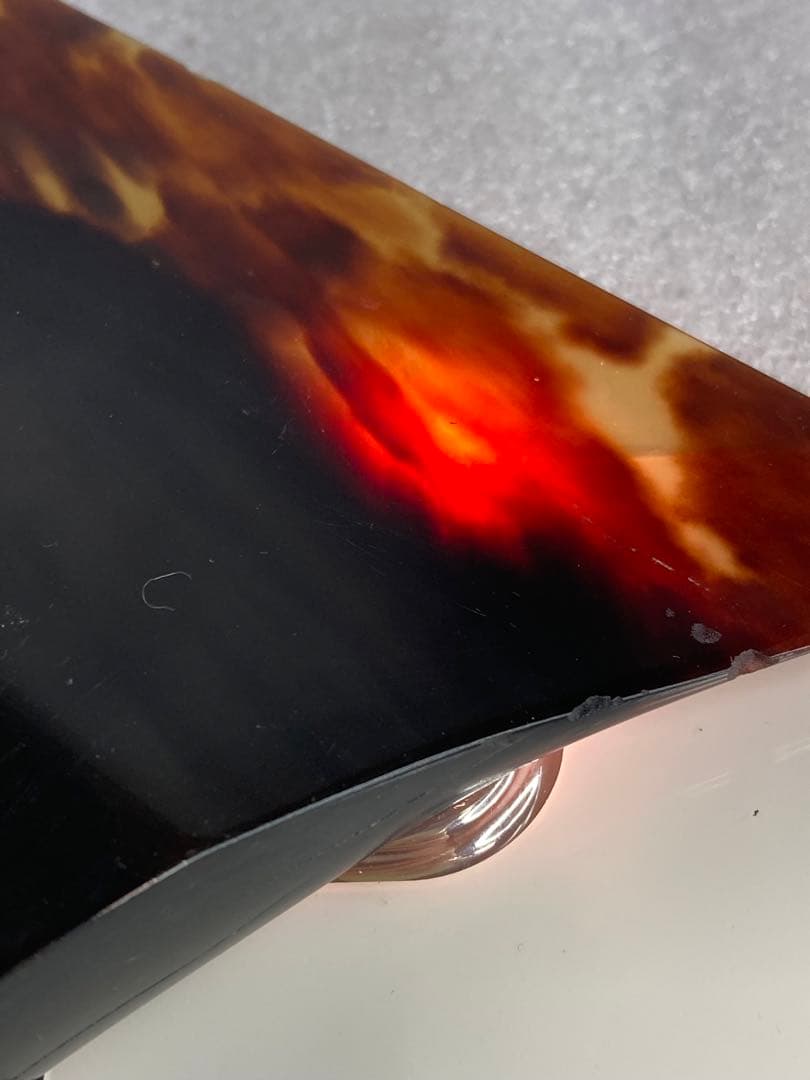 津軽三味線 大きめ 撥 バチ 本鼈甲 黒水牛 一枚甲 天然素材 和楽器