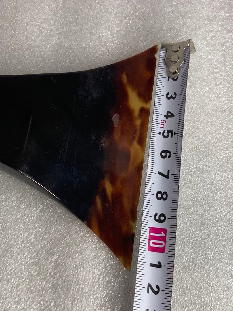 津軽三味線 大きめ 撥 バチ 本鼈甲 黒水牛 一枚甲 天然素材 和楽器