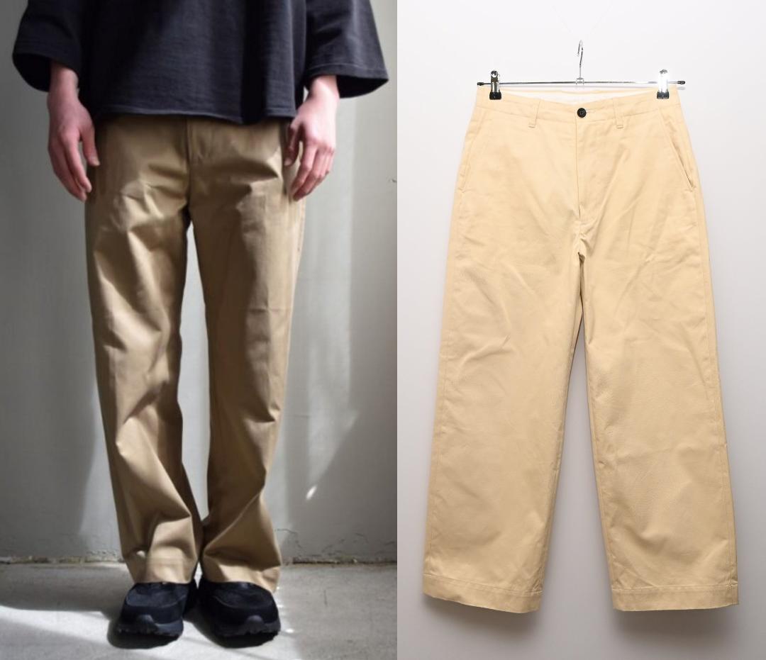 ゆ*け様 UNIVERSAL PRODUCTS ノータック チノ トラウザーズ