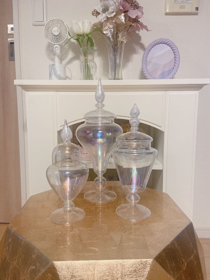 ※専用※ Francfranc ガラスジャー　ＳＭＬ　3点セット