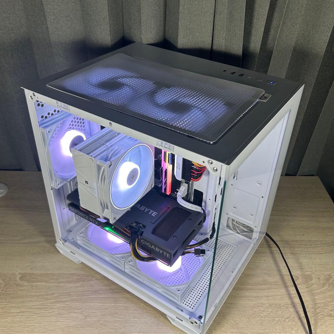 高性能 白 ゲーミングPC RTX3060ti Windows11 ワイルズ快適