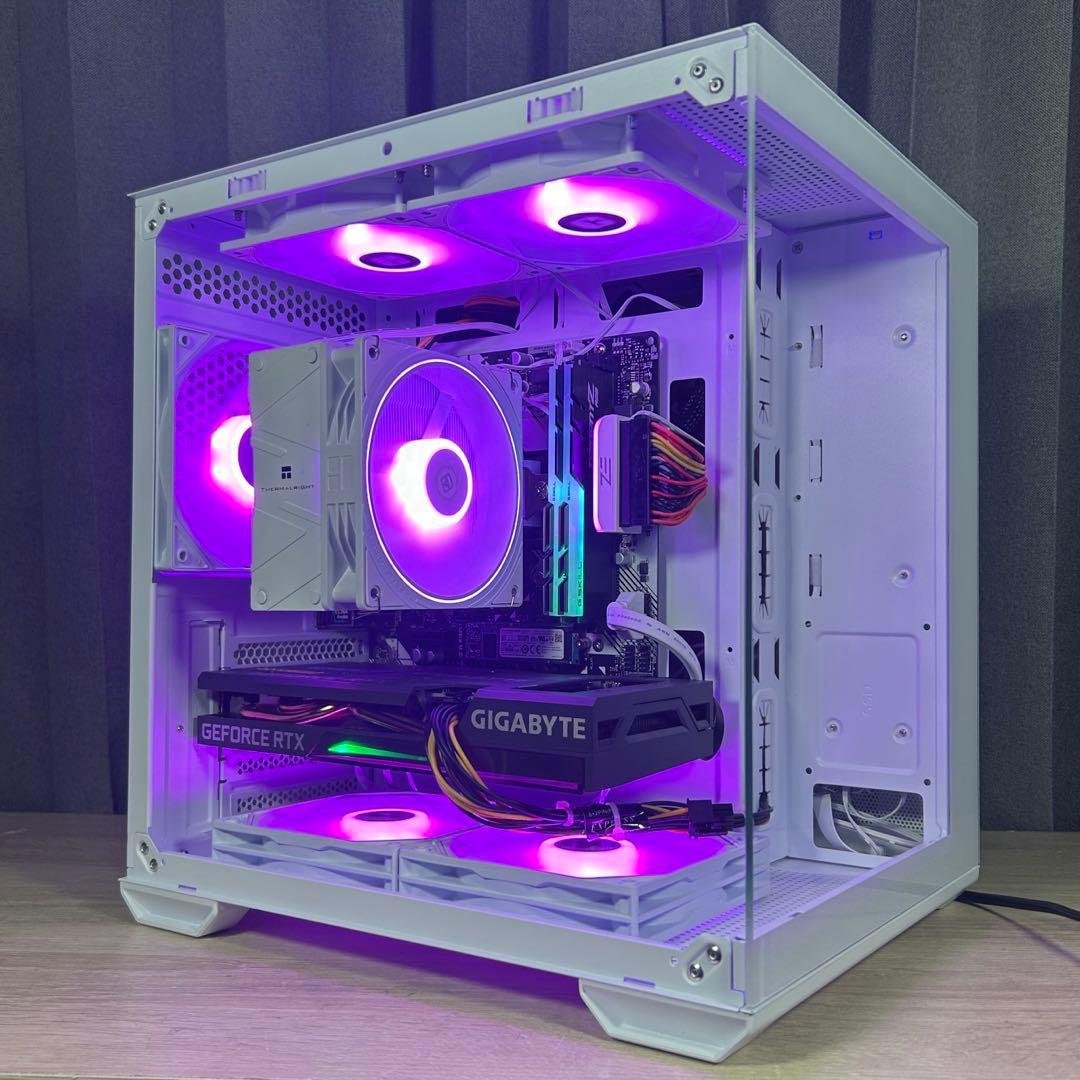 高性能 白 ゲーミングPC RTX3060ti Windows11 ワイルズ快適