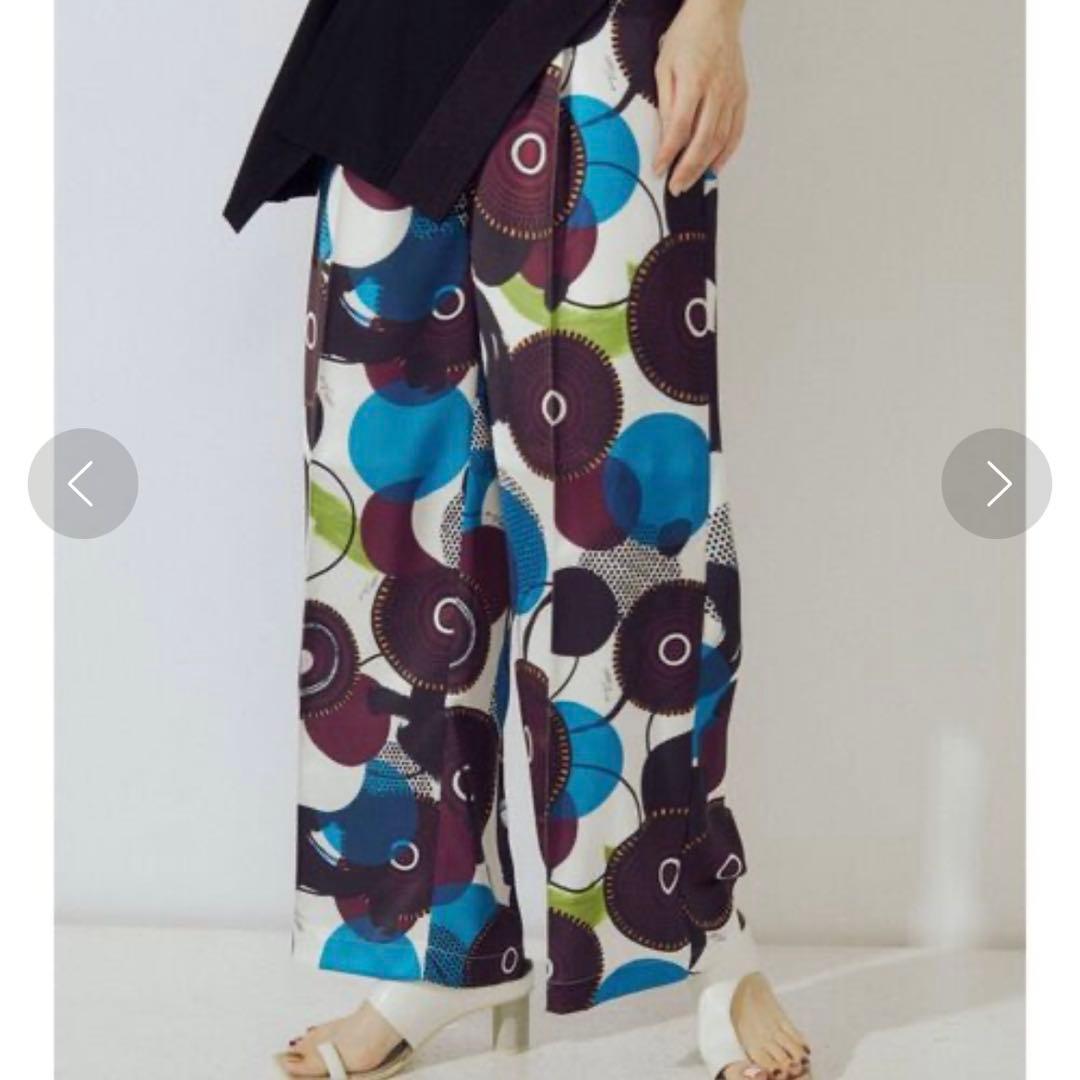 新品✨アンスリード un3d サークルドットパターンパンツ　派手パンツ　柄パンツ