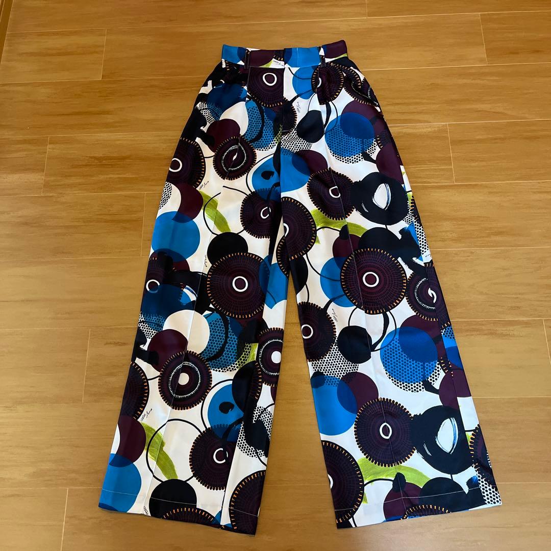 新品✨アンスリード un3d サークルドットパターンパンツ　派手パンツ　柄パンツ