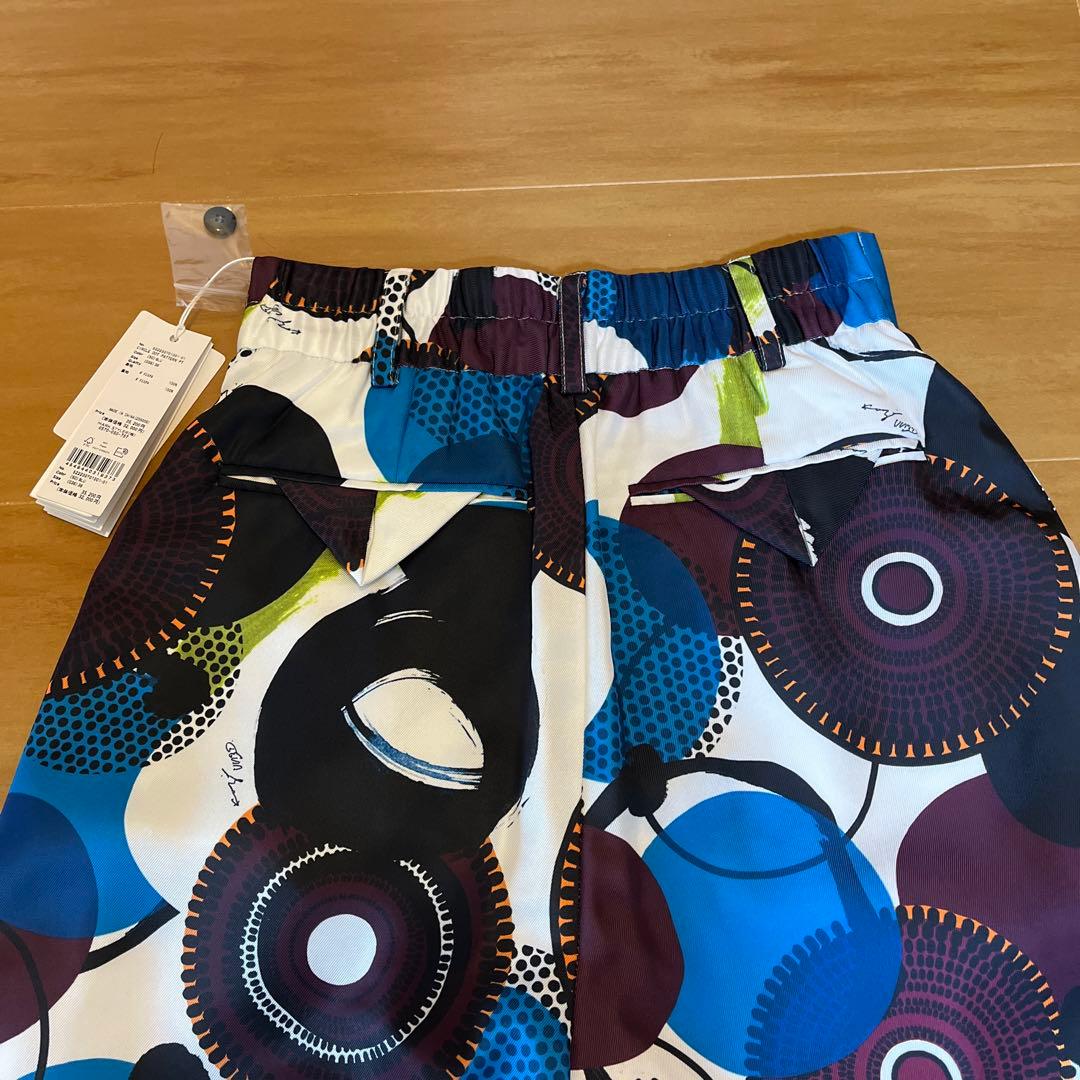 新品✨アンスリード un3d サークルドットパターンパンツ　派手パンツ　柄パンツ