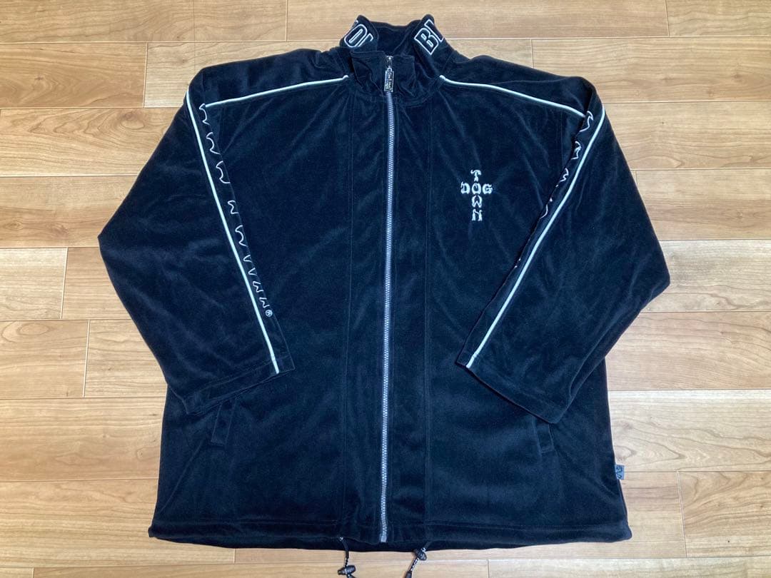 00s dog town XL ベロア セットアップ 刺繍ロゴ ドッグタウン