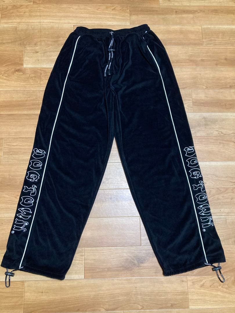 00s dog town XL ベロア セットアップ 刺繍ロゴ ドッグタウン