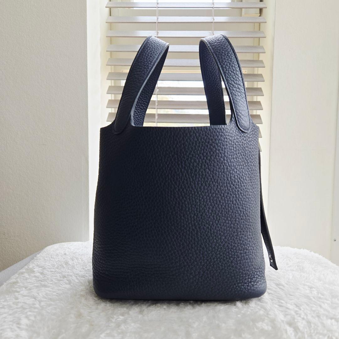 HERMES 美品 エルメス ピコタンロック PM ネイビー 2021年 Z刻印