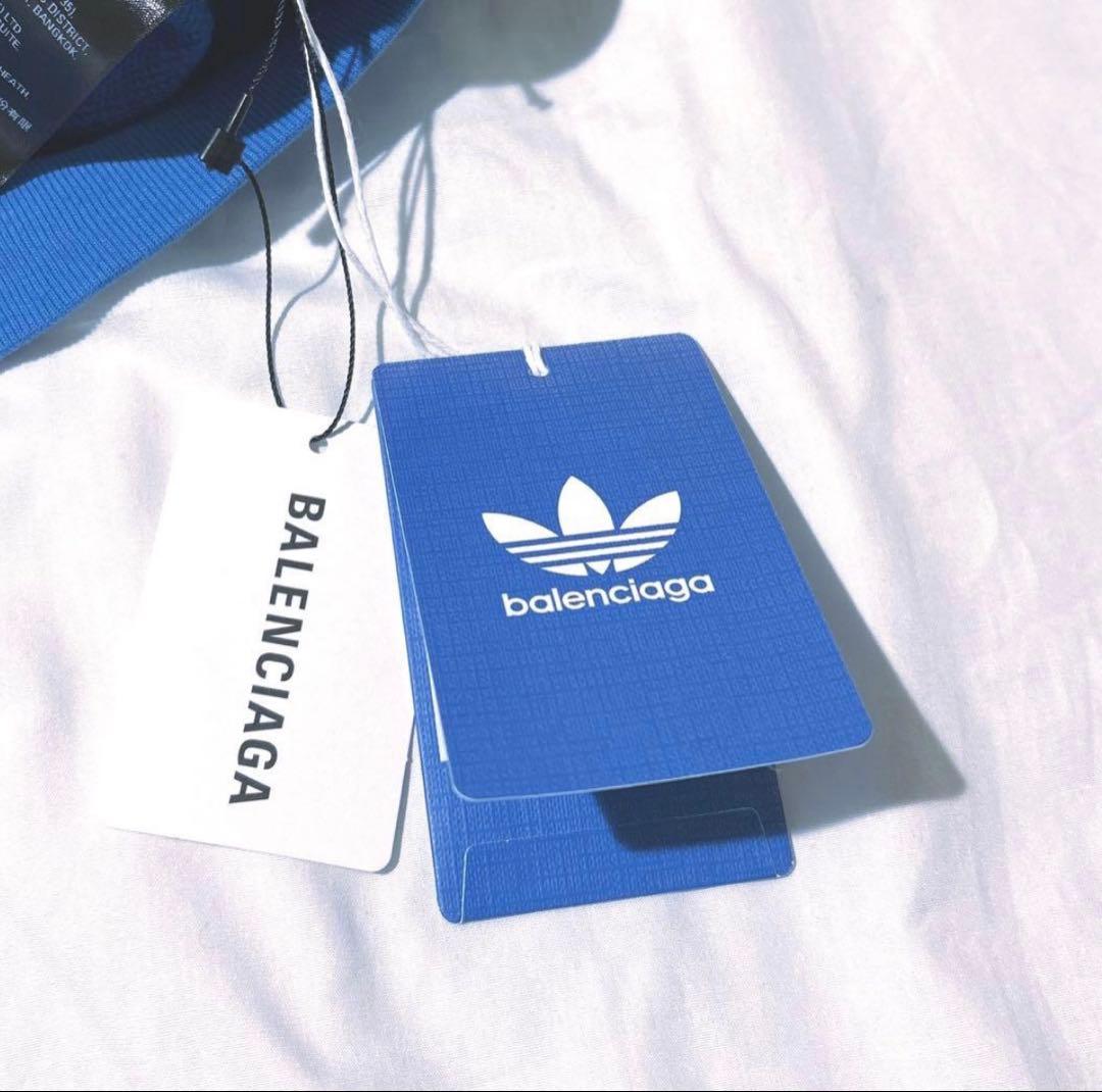 BALENCIAGA adidas バレンシアガアディダスパーカー　青1