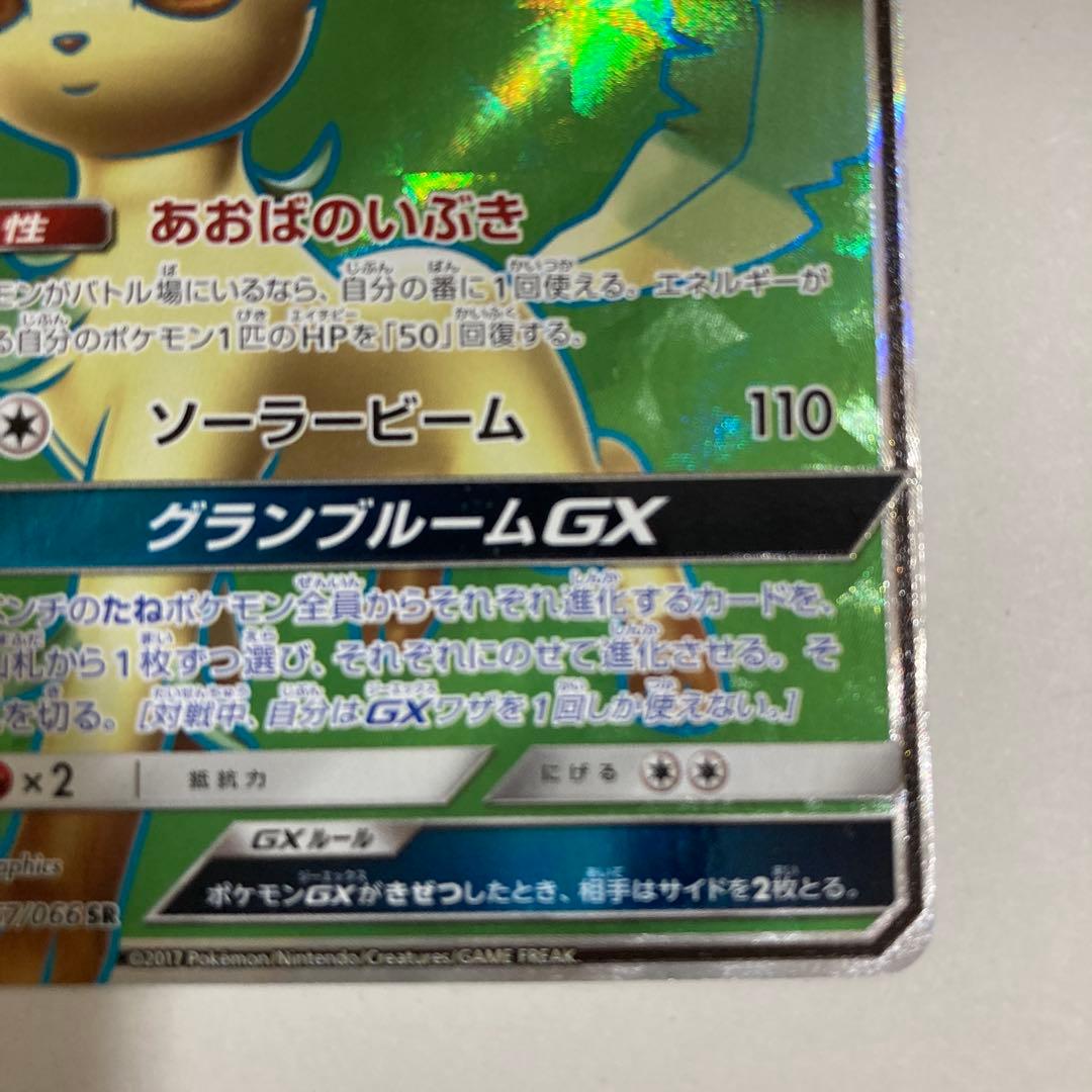 ポケモンカードゲーム ポケカ ポンチョを着たイーブイ リーフィア GX