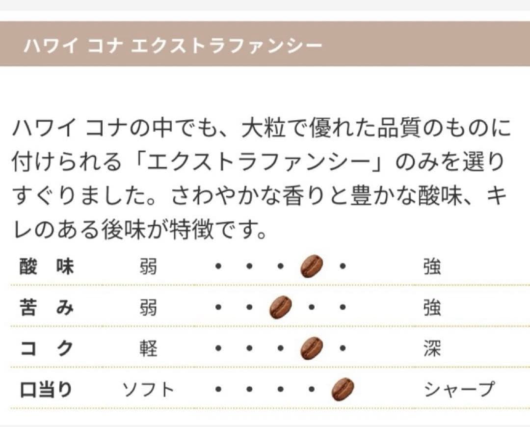 キーコーヒー　ハワイ コナ エクストラファンシー200g×2袋　新品未完封