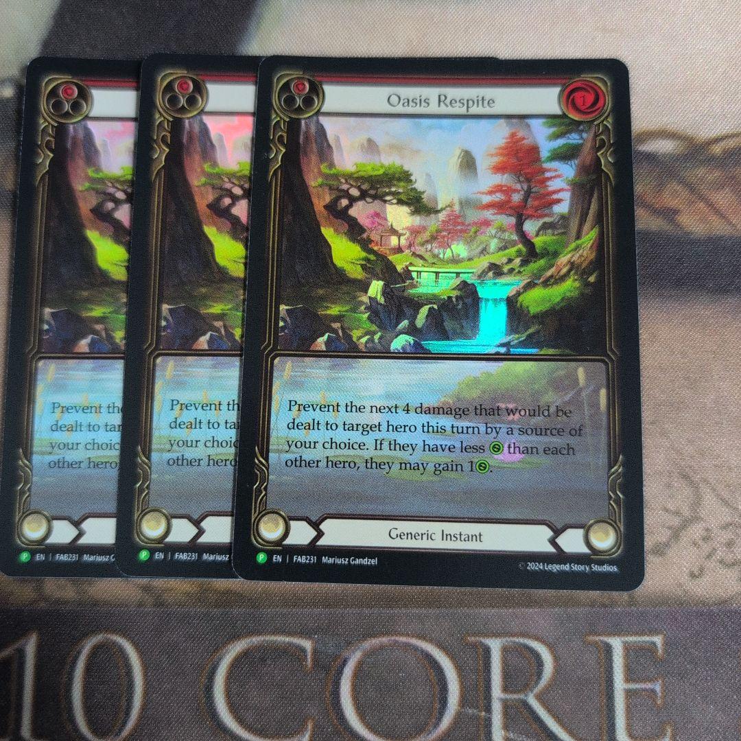 FaB　オアシスでの休憩 / Oasis Respite　プロモ　3枚セット