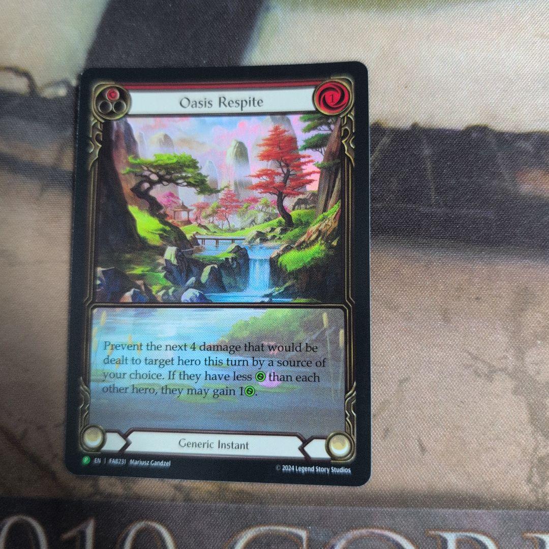 FaB　オアシスでの休憩 / Oasis Respite　プロモ　3枚セット