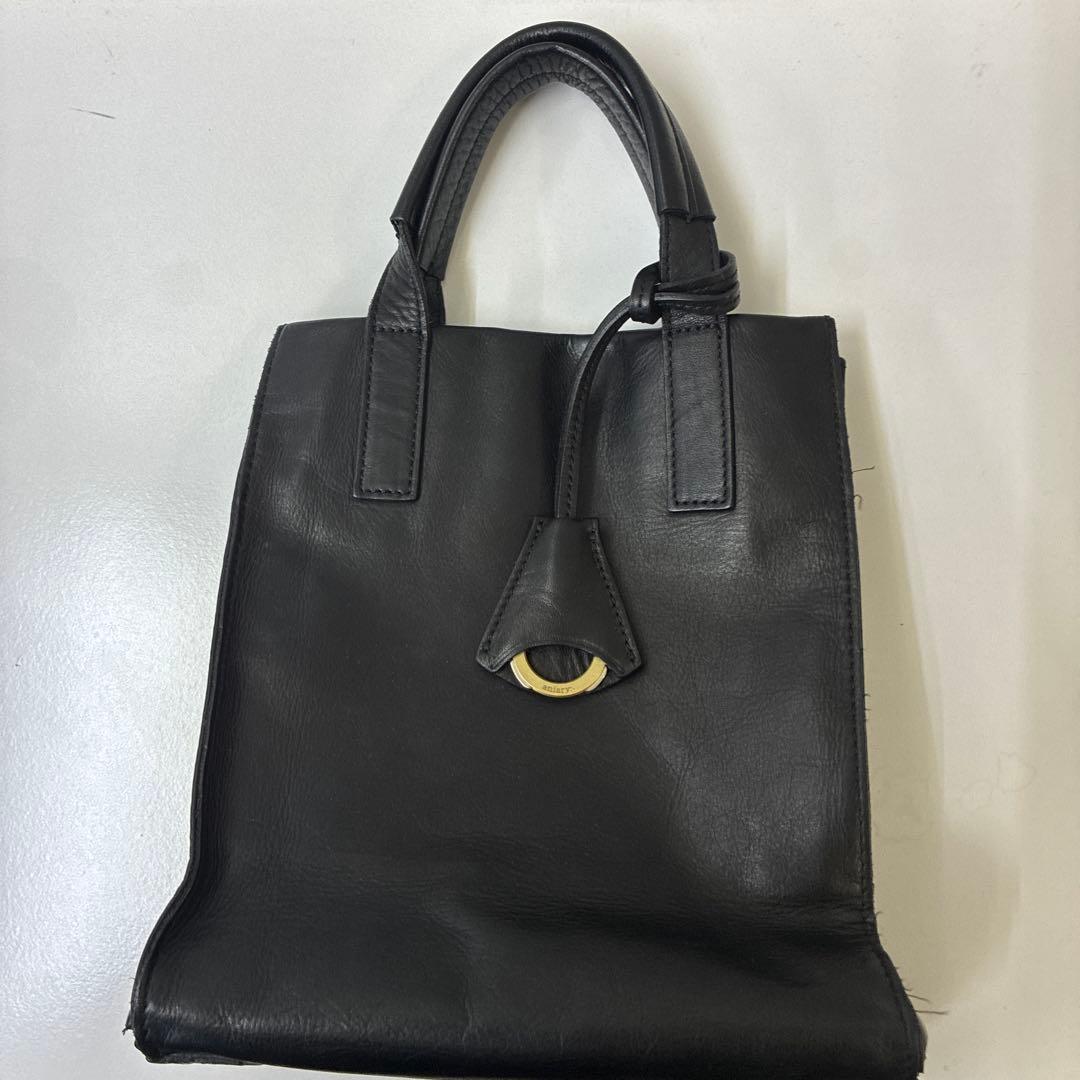 aniary 黒 レザートートバッグ