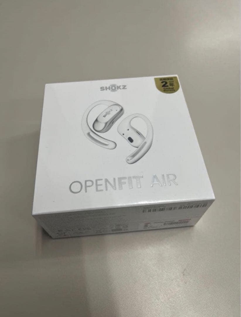 SHOKZ OPENFIT AIR ワイヤレスイヤホン ホワイト