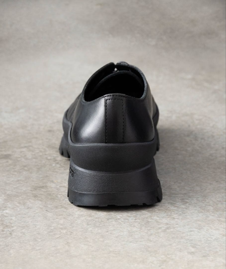 【PADRONE】DERBY PLAIN TOE SHOES