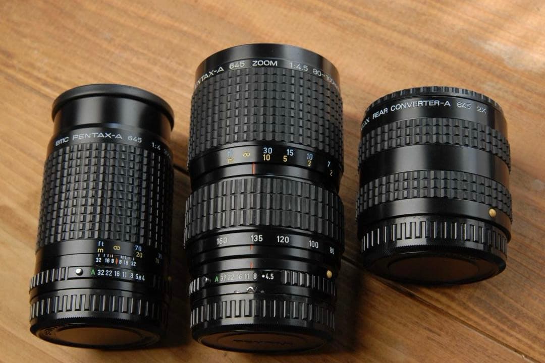PENTAX645 80-160mm f4.5+200mm f4+リアコン付き
