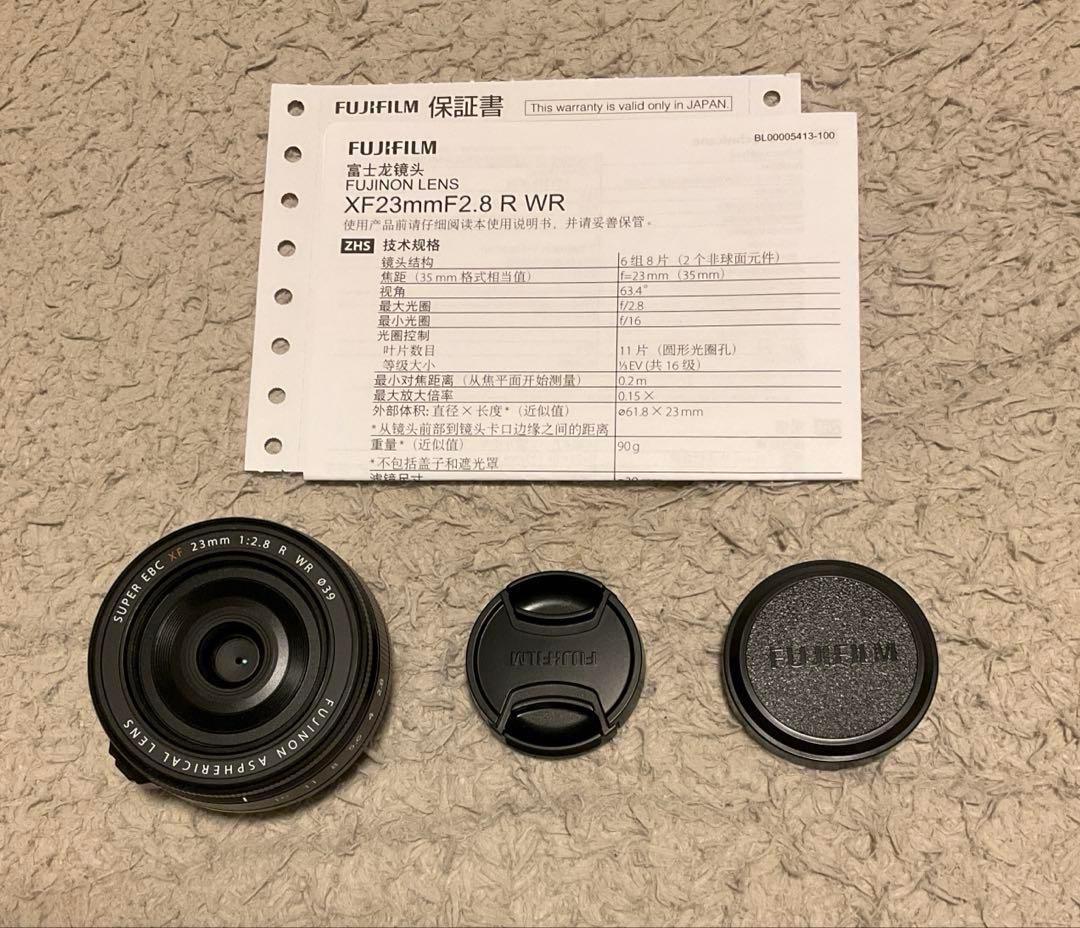 XF 23mm F2.8 R WR ブラック