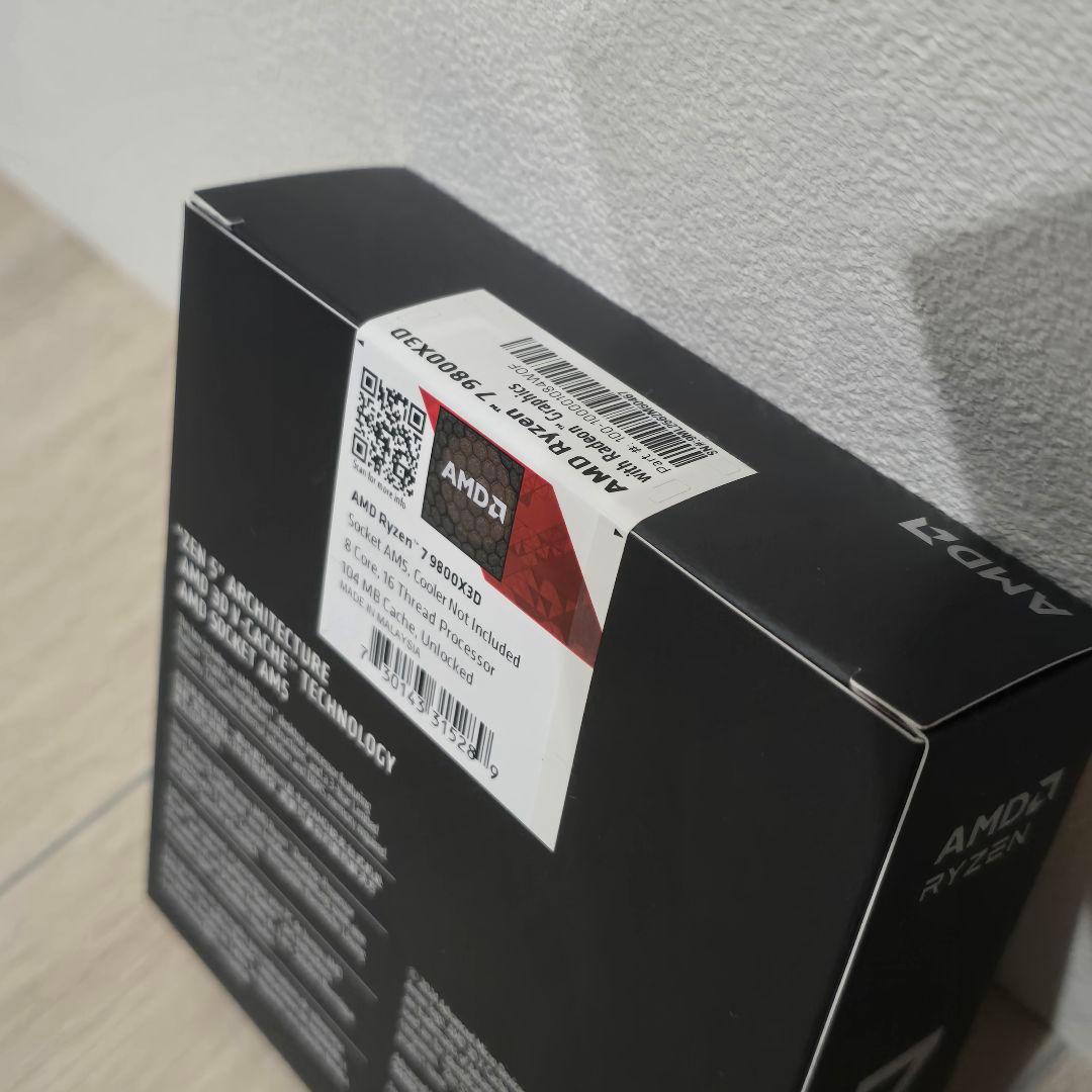 AMD Ryzen 9800X3D 新品未開封品