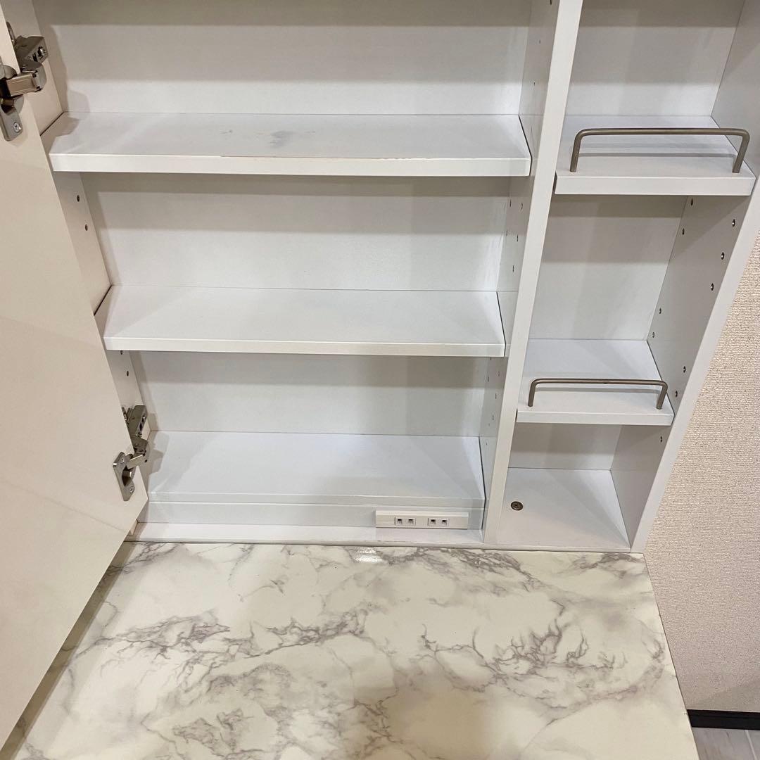 ニトリ 両袖ドレッサー コナ コスメ収納 白 ドレッサー（※イス別売り）