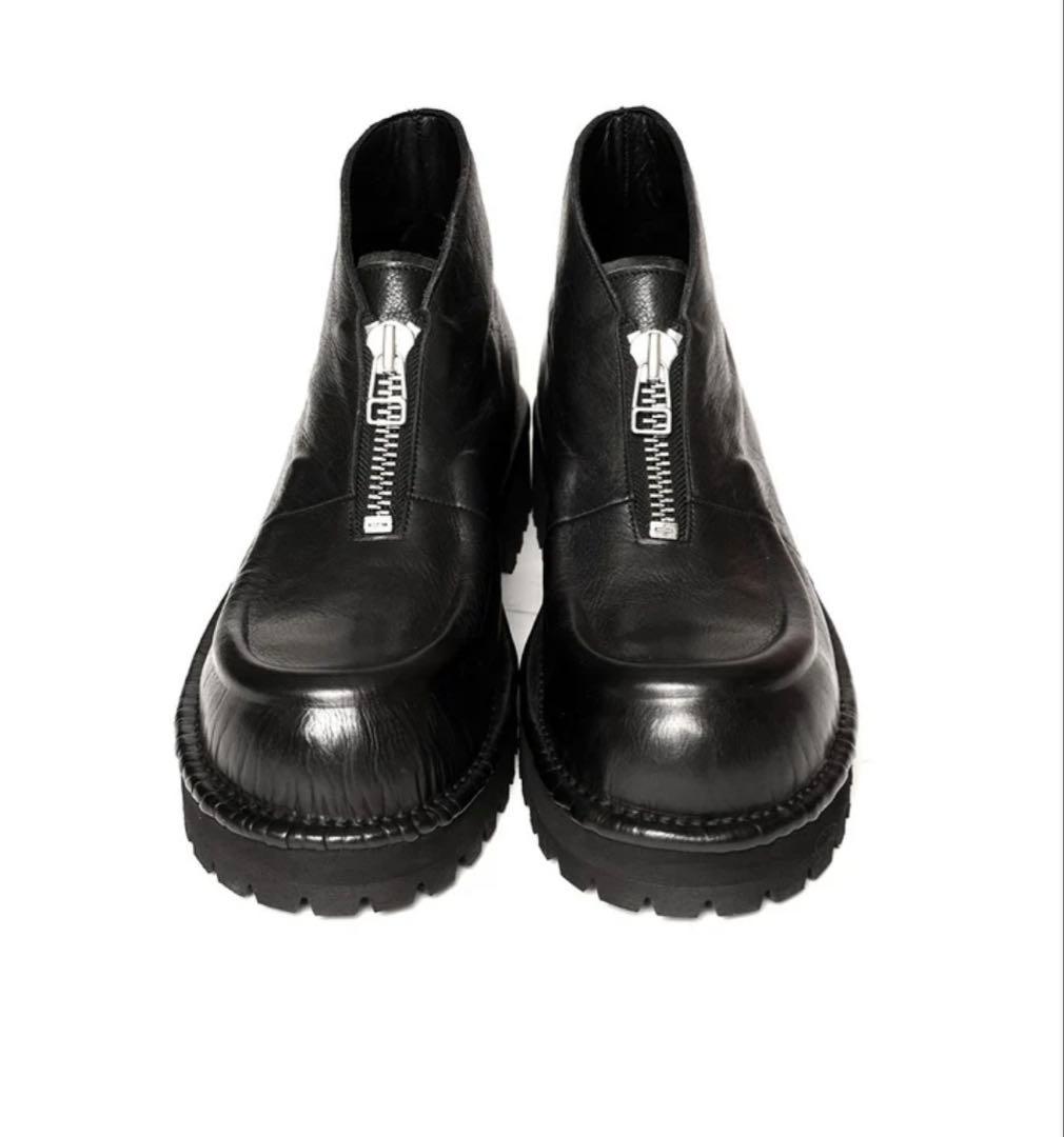 INVISIBLE MOCCA フロントジップブーツ