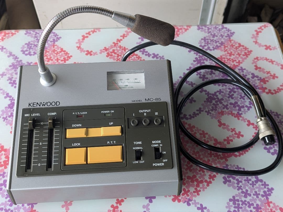 229 KENWOOD/ケンウッド スタンドマイク/ 卓上マイク MC-85