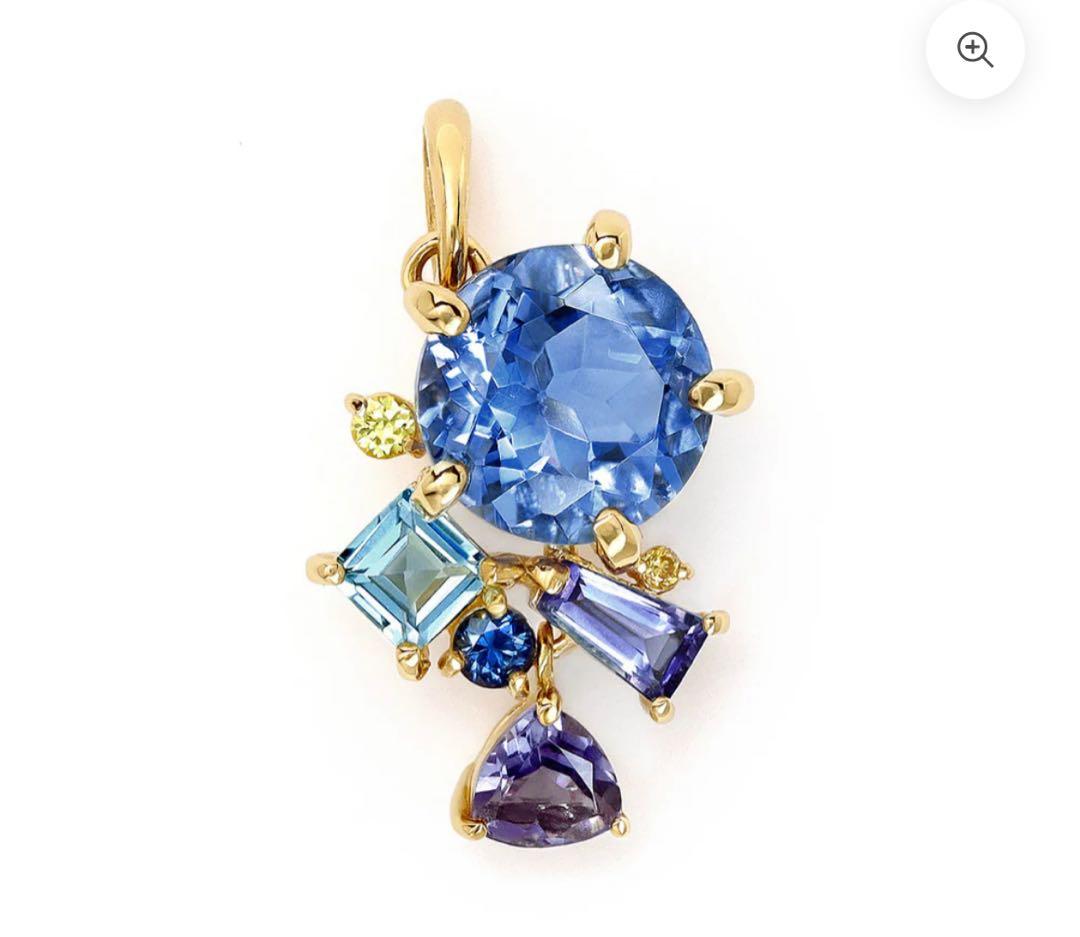 【本日限定】カラーチェンジフローライト×マルチカラージュエル K18 ベルエゼン