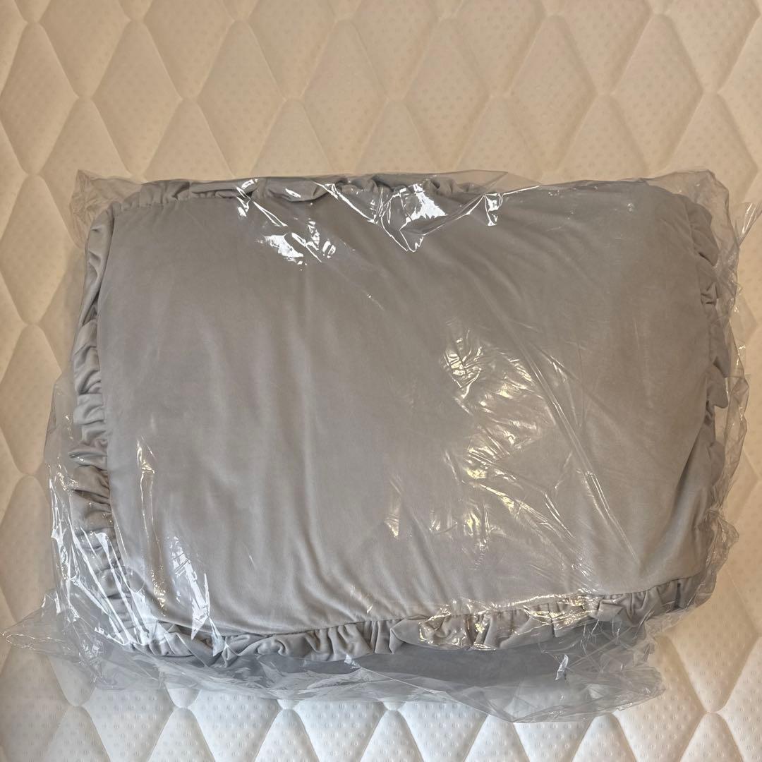 【新品】 Francfranc かんたん寝具セット プラス フリル S グレー