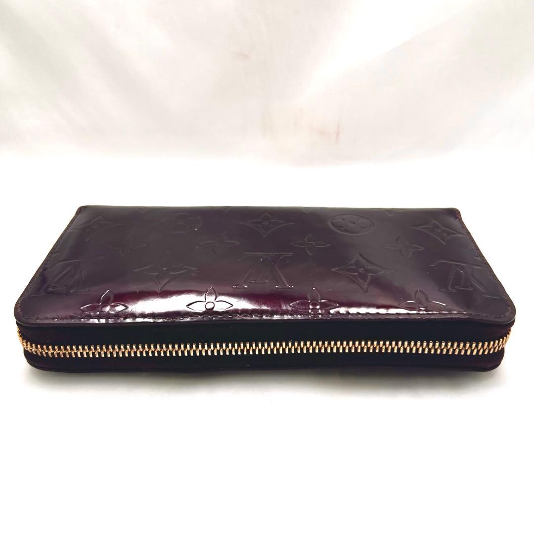ルイヴィトン ジッピーウォレット ヴェルニ アマラント M93522モノグラム