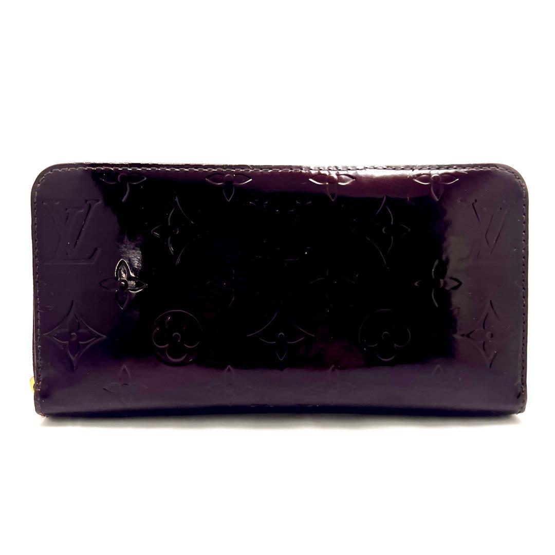 ルイヴィトン ジッピーウォレット ヴェルニ アマラント M93522モノグラム