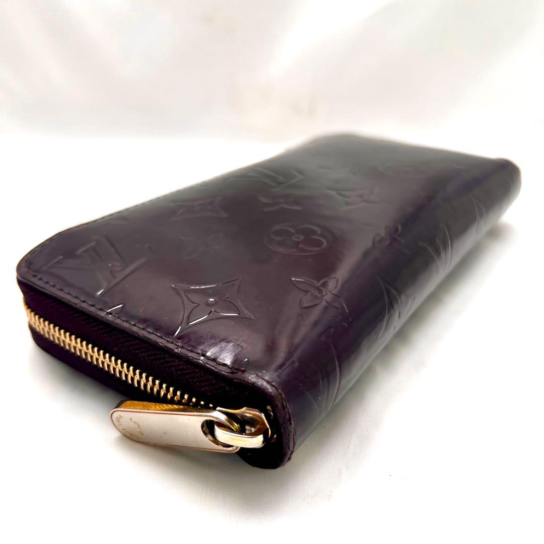 ルイヴィトン ジッピーウォレット ヴェルニ アマラント M93522モノグラム