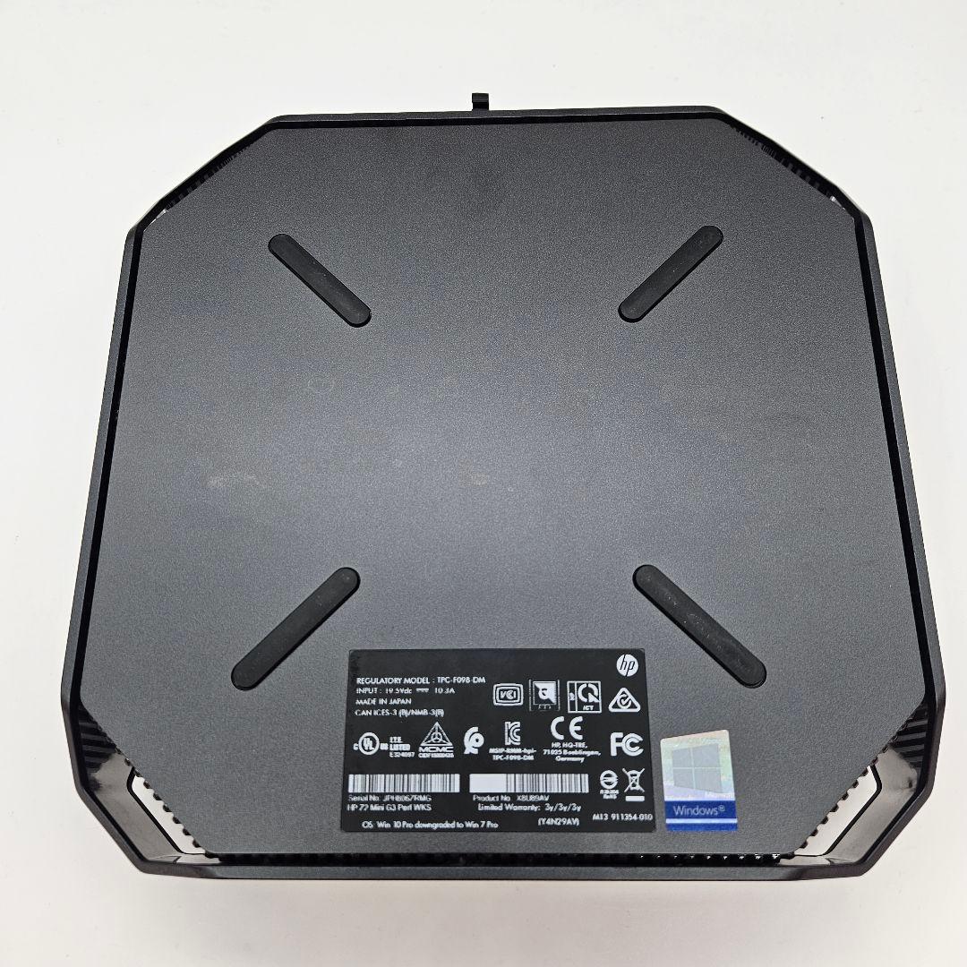 ミニPC HP Z2 Mini G3 WorkStation | SSD 256 GB