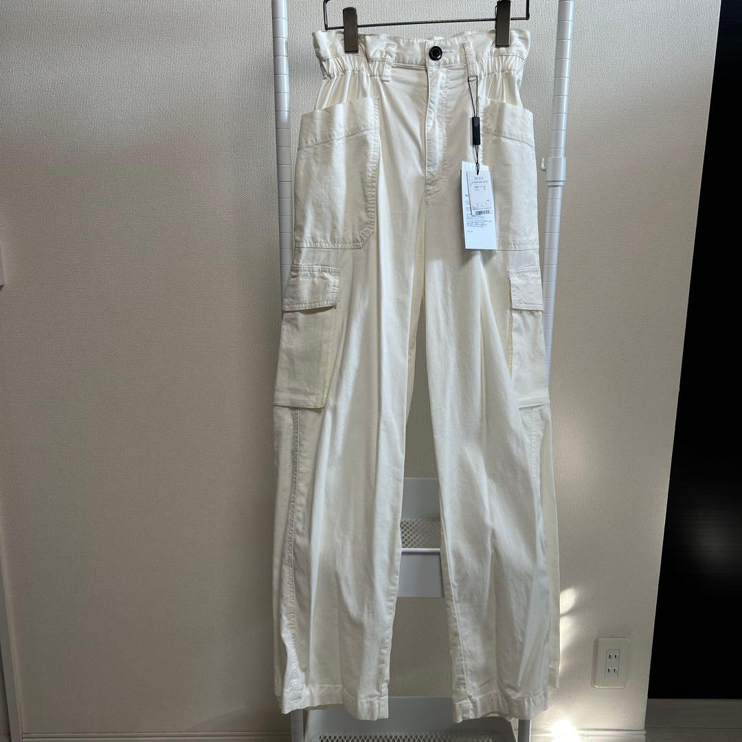 DOUBLE STANDARD CLOTHING ホワイトカーゴパンツ Sサイズ