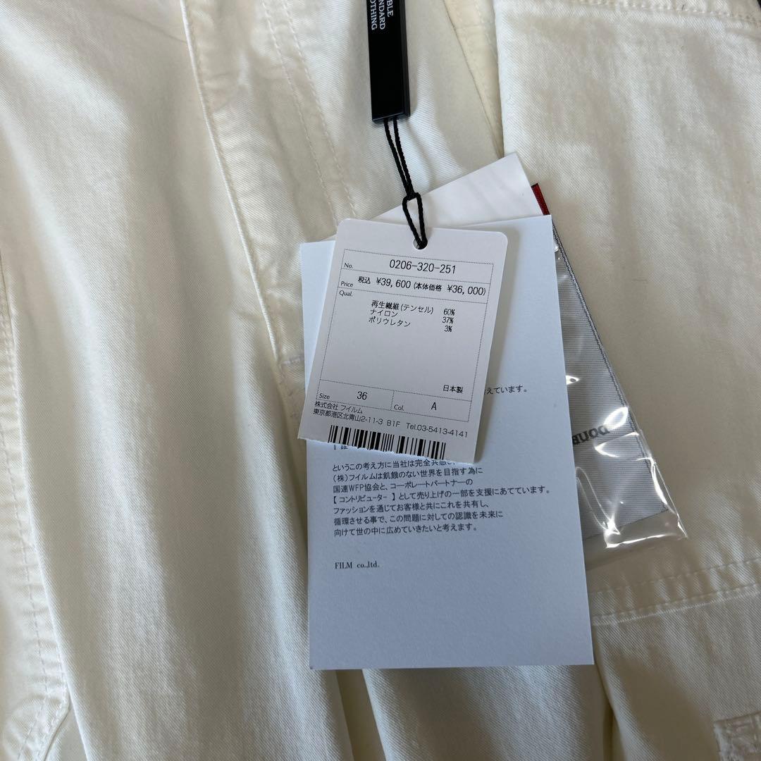 DOUBLE STANDARD CLOTHING ホワイトカーゴパンツ Sサイズ