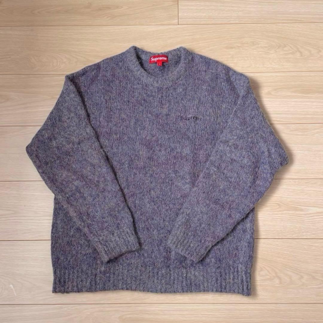 ⭐️極美品⭐️ Supreme シュプリーム パープル　モヘアニット　セーター