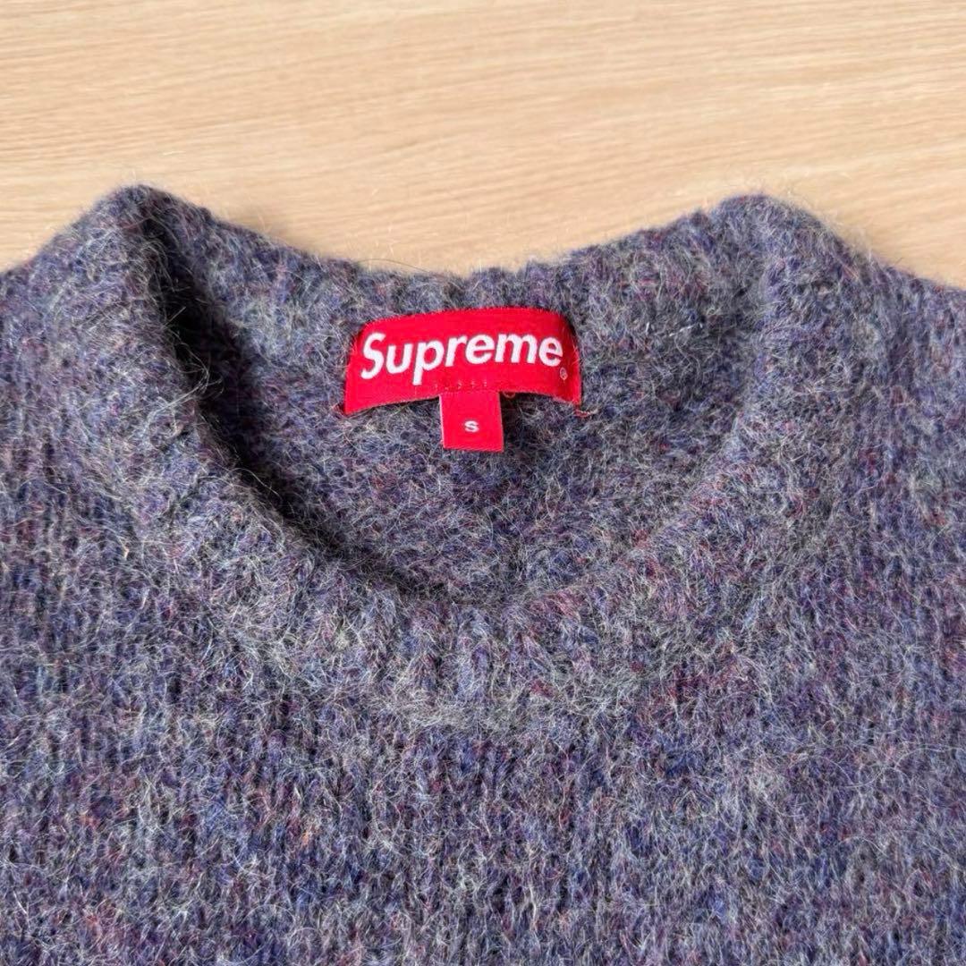⭐️極美品⭐️ Supreme シュプリーム パープル　モヘアニット　セーター