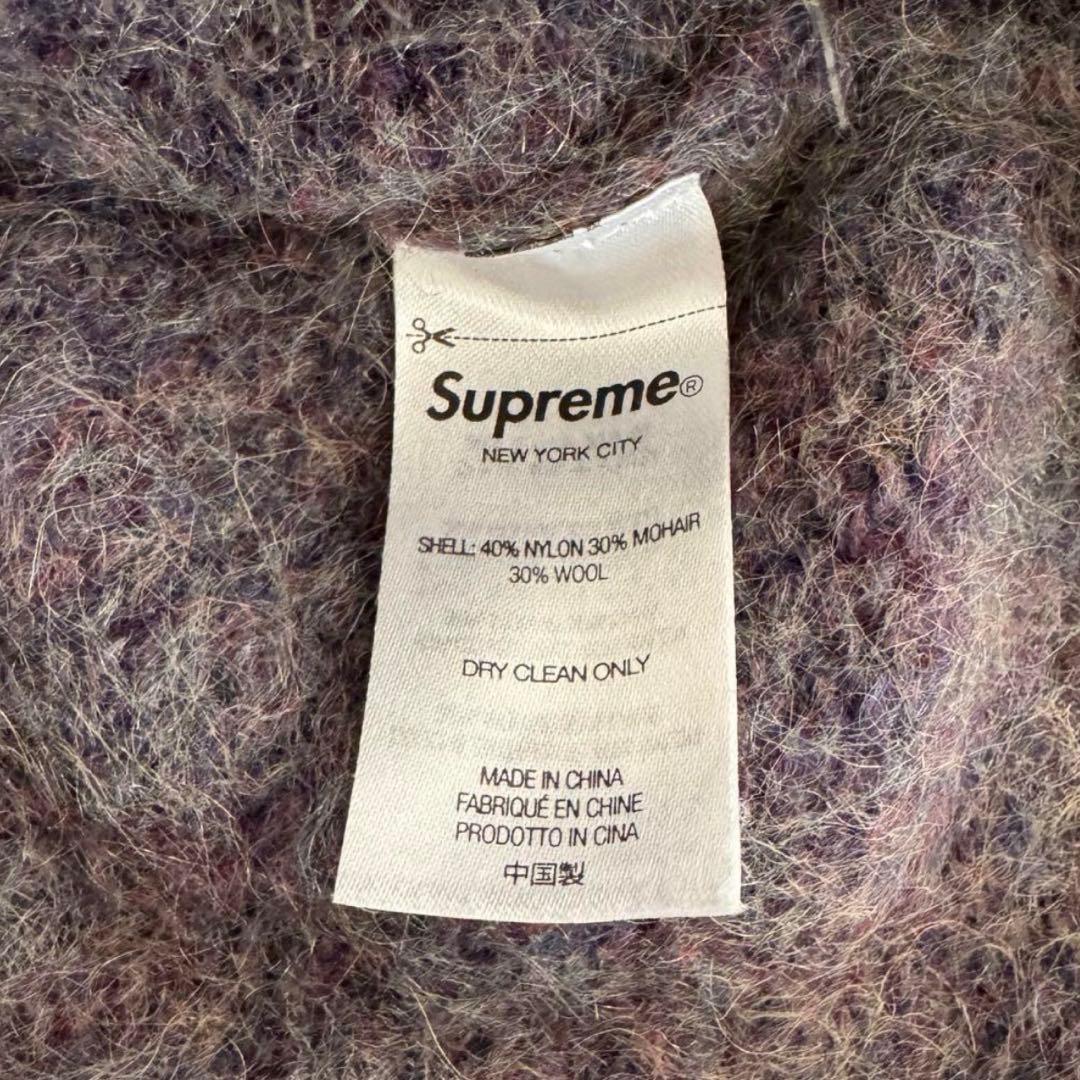 ⭐️極美品⭐️ Supreme シュプリーム パープル　モヘアニット　セーター