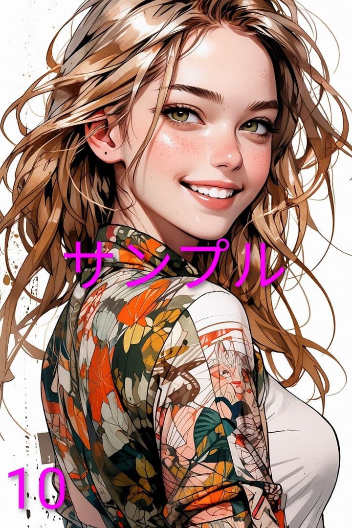 美少女デジタルイラスト